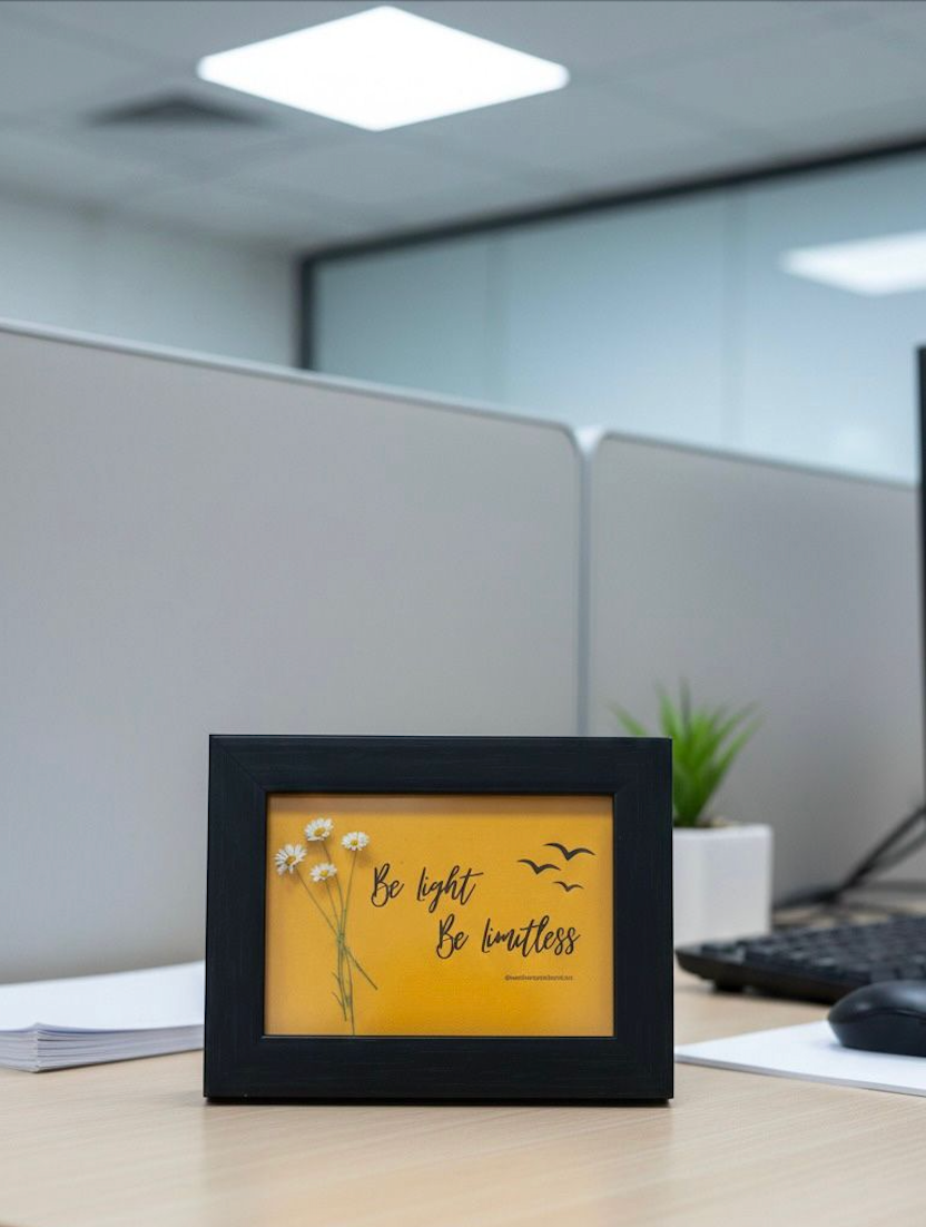 Mini Desk Frame – Be Light • Be Limitless