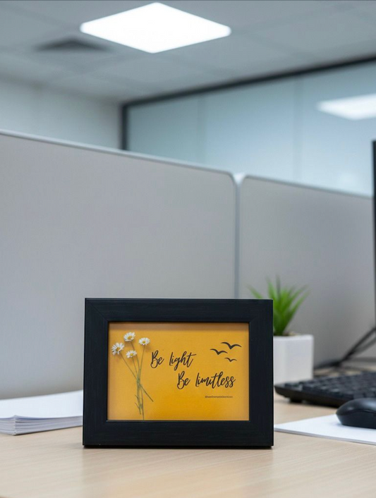Mini Desk Frame – Be Light • Be Limitless